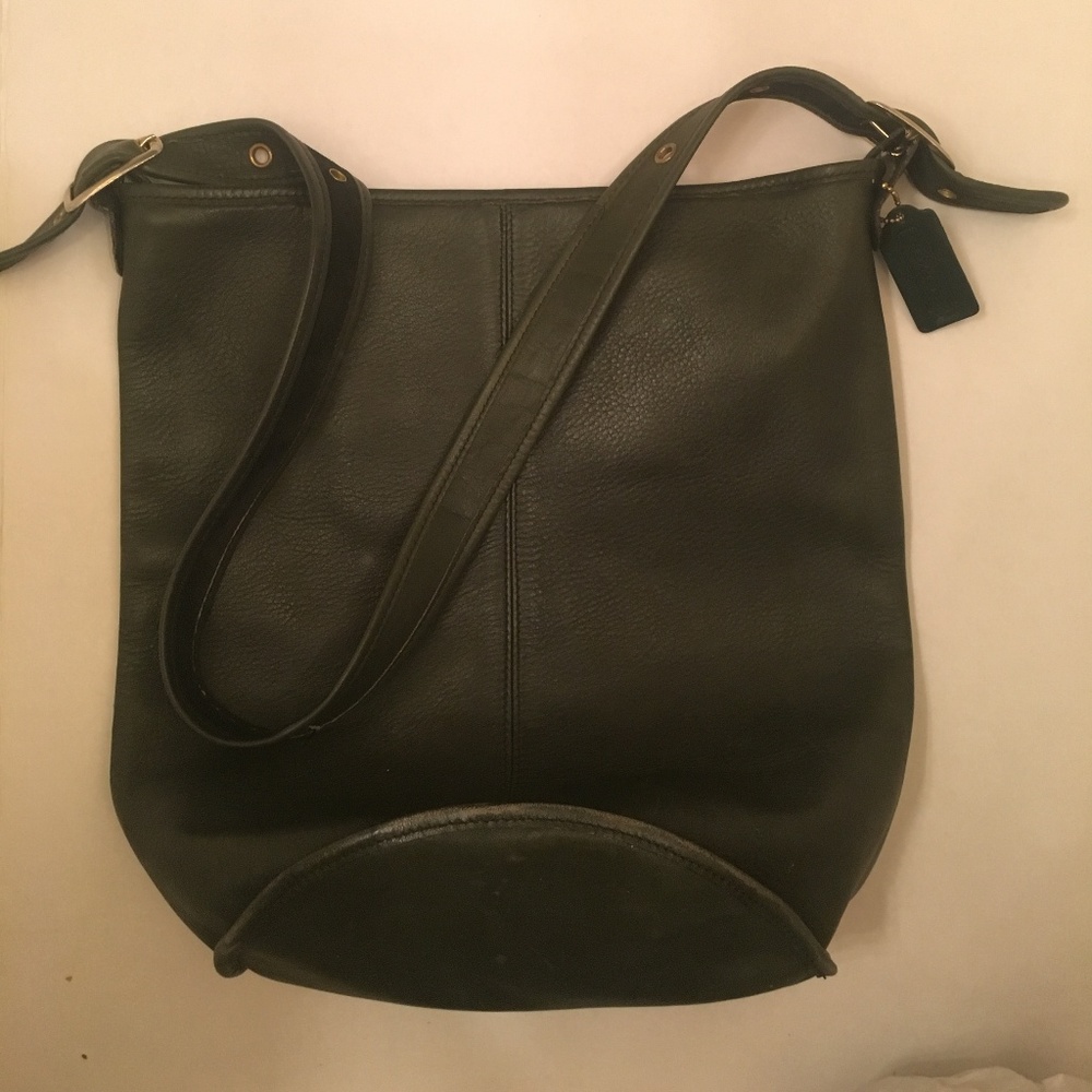 Vintage Green Coach Crossbody